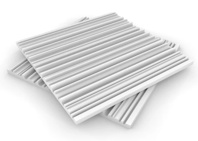 Panel fonoabsorbente blanco Bianco Onda, de espuma de melamina