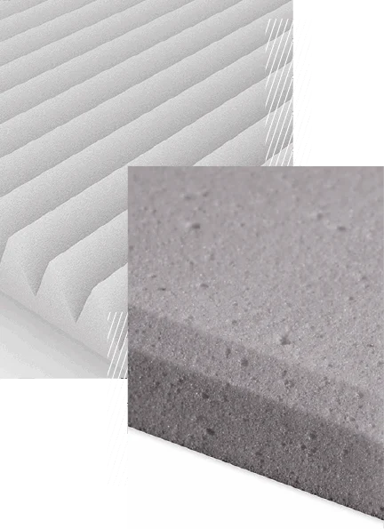 Paneles acústicos ignífugos de espuma de melamina